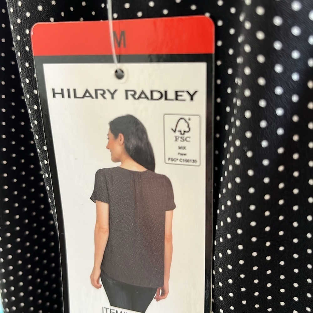 Black & Off-White Dot Blouse - Picture 4 of 4